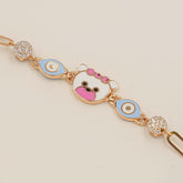 Teddy Charm Bracelet 3.88 Grams, 18KT Gold